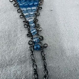 Handcrafted Blue Beaded Women’s Necklace AVON VINTAGE